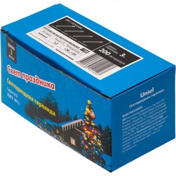 Гирлянда UNIEL ULD-S0300-200/DGA MULTI IP20 FIRECRACKER