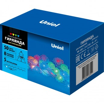 Гирлянда UNIEL ULD-S0500-050/DTA MULTI IP20 PINE CONES