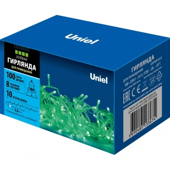Гирлянда UNIEL ULD-S1000-100/DTA GREEN IP20