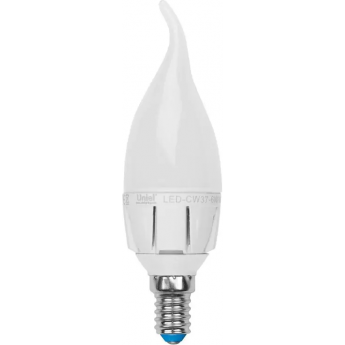 Лампа светодиодная диммируемая UNIEL LED-CW37-6W/WW/E14/FR/DIM ALP01WH