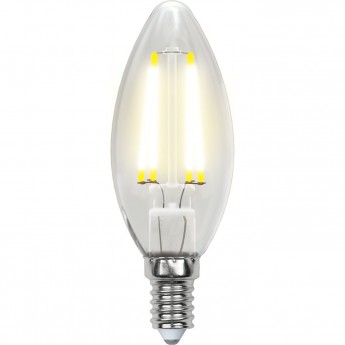 Лампа светодиодная UNIEL LED-C35-6W/WW/E14/CL PLS02WH картон