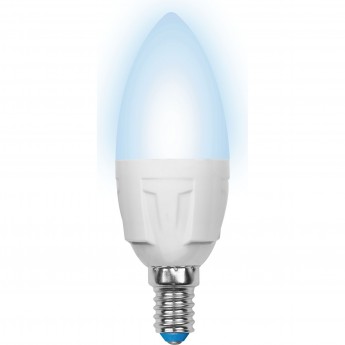 Лампа светодиодная UNIEL LED-C37 7W/NW/E14/FR PLP01WH картон