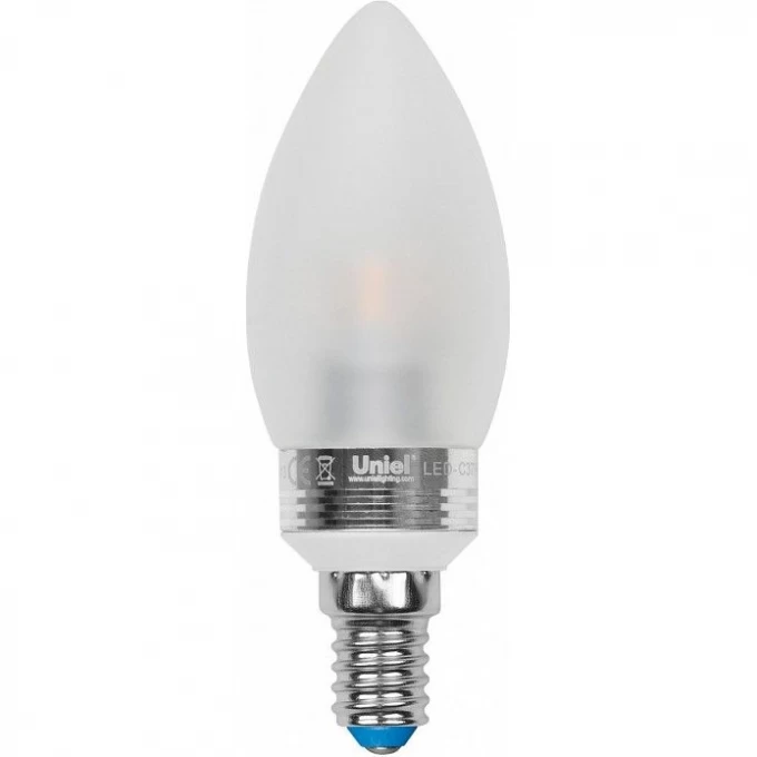 Лампа светодиодная UNIEL LED-C37P-5W/NW/E14/FR ALC02SL 07893 Лампа светодиодная UNIEL LED-C37P-5W/NW/E14/FR ALC02SL 07893