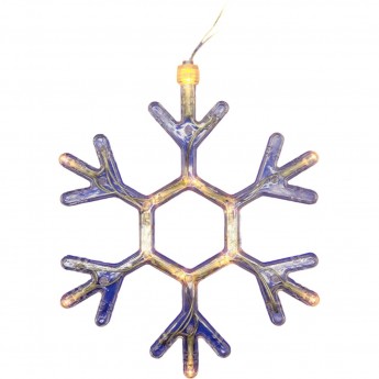 Подвес UNIEL ULD-H1819-012/STA/3AAA WARM WHITE IP20 SNOWFLAKE