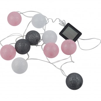 Садовая гирлянда UNIEL USL-S-230/PM1800 COTTON BALLS-1 на солнечной батарее